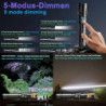 ASORT Taschenlampe LED Aufladbare 1000000 Lumen, große Batterie Mit 7200mAh AKKU, LED Taschenlampe Extrem Hell 9 Lichtmodi, s