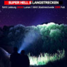 AOMEES Led Taschenlampe Aufladbar, 200000 Lumen Led Taschenlampe Extrem Hell mit LED Anzeige & 5000 mAh Akku, IPX4 Wasserdich