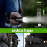 GEARLITE Taschenlampe Led Aufladbar, Superhelle Zoombare 2200 Lumen Mini Torch mit 3 Lichtmodi & Langer Betriebsdauer, IP65 W