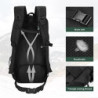 VINBAGGE Wanderrucksack Rucksack Militär Herren Damen Wasserdicht Taktischer Rucksäcke 30L Schwarz Backpack Trekkingrucksack 