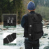 VINBAGGE Wanderrucksack Rucksack Militär Herren Damen Wasserdicht Taktischer Rucksäcke 30L Schwarz Backpack Trekkingrucksack 
