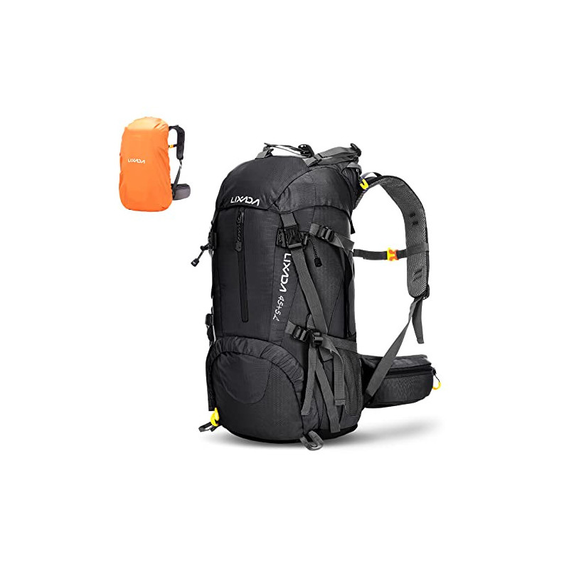 Lixada Trekkingrucksack Wanderrucksack Reiserucksack Rucksack 50L/60L Wasserabweisend mit Regen Abdeckung