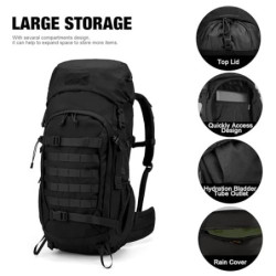 Mardingtop 50 Liter Erwachsene Taktischer Trekkingrucksacke Rucksack Outdoor Wanderrucksäcke
