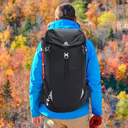 50L Wanderrucksack Herren Damen Rucksack Wasserdicht Trekkingrucksäcke Multifunktionale Outdoorrucksack Reflexstreifen Leicht