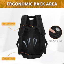 HUNTVP Taktischer Rucksack 50L Rucksack Erweiterbar MOLLE Wanderrucksack 50L Trekkingrucksack Herren Militär Rucksack Wasserd