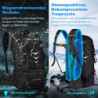 SPGOOD Wanderrucksack 40L/50L,Herren Damen Trekkingrucksäcke mit Regenhülle,Leicht Hiking Rucksack,Hohe Kapazität Wasserdicht