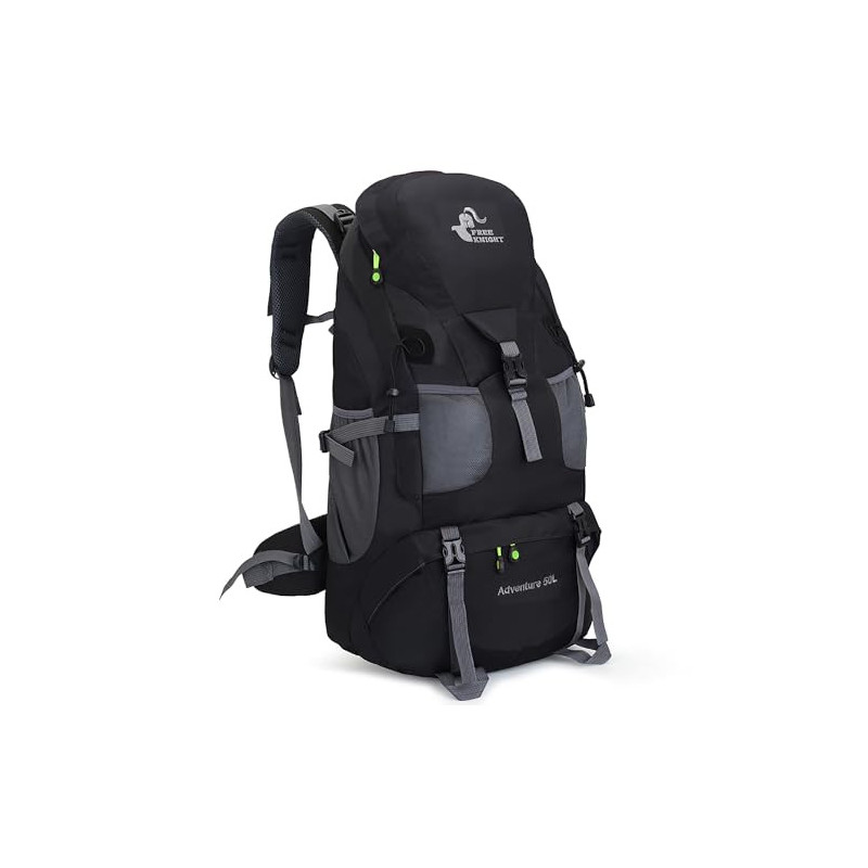 Bseash 50L Leichter wasserfester Wanderrucksack, Outdoor Sport Tagesrucksack Multifunktions Reisetasche für Klettern Camping 