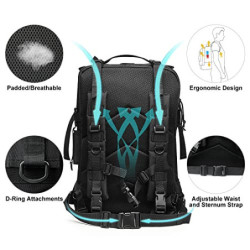 G4Free 40L Tactical Backpack Army Military Rucksack Wasserfester Molle Rucksack für Outdoor-Wanderungen Camping Trekking Jagd