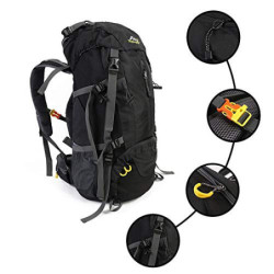MYMM 50L Trekkingrucksacke, Outdoor Wanderrucksäcke, ideal für Sport im Freien, Wandern, Trekking, Camping Reisen, Bergsteige
