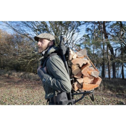 Tatonka Lastenkraxe - Kraxe mit verstellbarem Tragesystem zum rückenschonenden Transportieren schwerer Lasten bis 50 kg  Holz