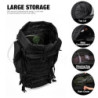 Mardingtop 60 Liter Taktischer Rucksack mit Regenhülle Großer Trekkingrucksäcke Erweiterbar Outdoor Rucksack Wanderrucksäcke 