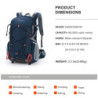 MOUNTAINTOP 40L Wanderrucksack Herren Damen Trekkingrucksack mit Regenhülle Multifunktionale Camping Klettern Reisen Outdoor 