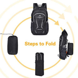 Loocower 45L Leichte Packable Reiserucksack Wanderrucksack, Multifunktionale Tagesrucksack, Faltbare Camping Trekking Rucksäc