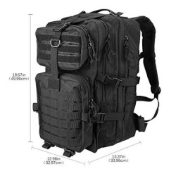 ProCase 48L Militär Rucksack Groß Taktische Survival Rucksack Taktischer Molle Armee Rucksack Herren 3 Tage Tactical Army Out