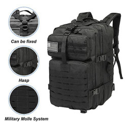 HYCOPROT 40L Militär Taktischer Rucksack Large Army 3 Day Assault Molle Tagesrucksack für Outdoor Angeln Jagd Camping Wandern