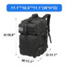 HYCOPROT 40L Militär Taktischer Rucksack Large Army 3 Day Assault Molle Tagesrucksack für Outdoor Angeln Jagd Camping Wandern