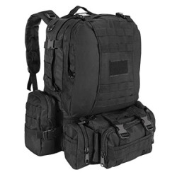 SHANNA Militär Rucksack, Taktischer Rucksack 55L Armee Rucksack MOLLE Assault Pack Taktischer Kampfrucksack für Outdoor Wande