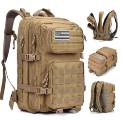 Oreunik Militär Rucksack Herren,45L Wasserdicht Taktischer Bundeswehr Rucksack Molle Rucksäcke Survival Backpack für Wandern 