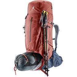 deuter Aircontact X 60+15 SL  Größe S  Damen Trekkingrucksack, Redwood-ink