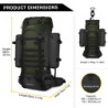 Mardingtop 65+10L Rucksack Taktischer Rucksack Wanderrucksack Trekkingrucksack YKK Zipper mit der großen Kapazität