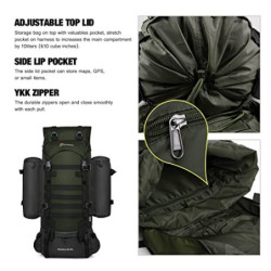 Mardingtop 65+10L Rucksack Taktischer Rucksack Wanderrucksack Trekkingrucksack YKK Zipper mit der großen Kapazität