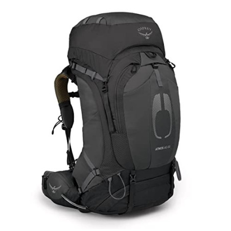 Osprey Herren Atmos Ag 65l Mens Backpacking Backpack Rucksack, Schwarz, X-Large