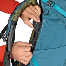 Osprey Herren Atmos Ag 65l Mens Backpacking Backpack Rucksack, Schwarz, X-Large