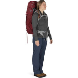 Osprey Ariel 55 Trekkingrucksack für Frauen Claret Red - WM/L