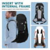 N NEVO RHINO Innenrahmen Wanderrucksack 50/60/65/70/80L, Bergsteigen, Camping, Tagesrucksack, wasserdichter Regenschutz
