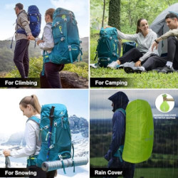 N NEVO RHINO Innenrahmen Wanderrucksack 50/60/65/70/80L, Bergsteigen, Camping, Tagesrucksack, wasserdichter Regenschutz