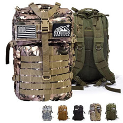 Bug Out Bag Rucksack, 50 l, taktischer Rucksack, ideal für Survival-Essentials  hellbraun 