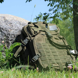Bug Out Bag Rucksack, 50 l, taktischer Rucksack, ideal für Survival-Essentials  hellbraun 