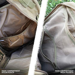 Bug Out Bag Rucksack, 50 l, taktischer Rucksack, ideal für Survival-Essentials  hellbraun 