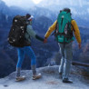 Esup 60L Wandern Rucksack Männer Camping Rucksack mit regen abdeckung Leichte Backpacking Rucksack Reise Rucksack, Seeblau, 6