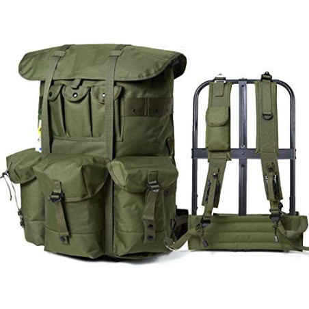 MT Akmax.cn Militärischer Alice Rucksack, 60 Liter Alice Pack, Army Survival Combat Backpack Wasserdichter Tactical Rucksack 
