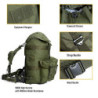 MT Akmax.cn Militärischer Alice Rucksack, 60 Liter Alice Pack, Army Survival Combat Backpack Wasserdichter Tactical Rucksack 