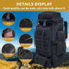 Vaupan Wandern Rucksack, 80L Camping Rucksack, wasserdichte große Outdoor Sport Reise Daypack Molle Rucksack für Männer Fraue