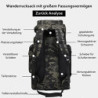 A-QMZL Wanderrucksack 80L,Herren Rucksäcke Wasserdicht Wanderrucksäcke Rucksack Backpack Reiserucksack Trekkingrucksack Outdo