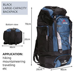 Vologle Wanderrucksack 80L, Hohe Kapazität Reiserucksack - Multifunktionale Tagesrucksack, Trekking Bergsteigen Camping Rucks