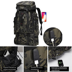 Wanderrucksäcke 80L Rucksack Reiserucksack Trekkingrucksäcke Multifunktionale Tagesrucksack Herren Damen Outdoorrucksack Dayp