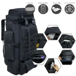 Ogetok 80L Camping-Wanderrucksack, 80 Liter Großer Survival-Jagdrucksack Herren, wasserdichter taktischer Rucksack für Herren