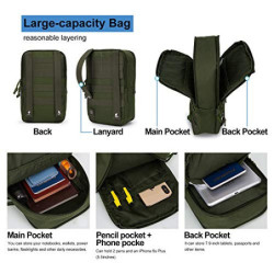 Mardingtop 75L Taktischer Rucksack Trekkingrucksack mit Regenhülle，Zubehör Pouch Wanderrucksack Großen Kapazität Backpack Out