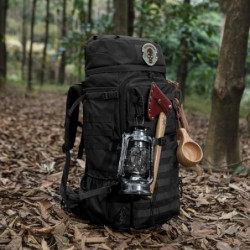 Mardingtop 75L Taktischer Rucksack Trekkingrucksack mit Regenhülle，MOLLE-system Wanderrucksack Großen Kapazität Backpack Outd