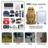 HongXingHai 100 l Camping-Wanderrucksack, Molle-Militär-Rucksack, wasserdicht, leicht, Wanderrucksack, Khaki-c, Large, Wander