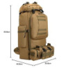 HongXingHai 100 l Camping-Wanderrucksack, Molle-Militär-Rucksack, wasserdicht, leicht, Wanderrucksack, Khaki-c, Large, Wander