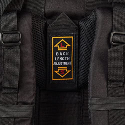 Amazon Basics - Wanderrucksack mit Innengestell und Regenschutz, 75I, Schwarz