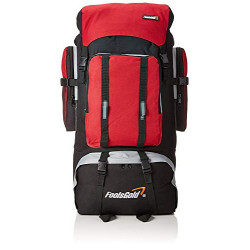Foolsgold Extra große Trekkingrucksack Wanderrucksack mit doppeltem Zugang -Rot
