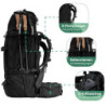 Steinwood Trekkingrucksack 70L  neu 2024 , Wanderrucksack, Backpacker-Rucksack, Reiserucksack, wasserabweisend mit Regenhülle