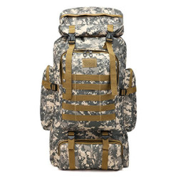 Qiantull Wanderrucksack 80L Groß Kapazität Trekkingrucksack Outdoor Universal Rucksack Camping Sport Reise Daypack Reiserucks