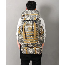 Qiantull Wanderrucksack 80L Groß Kapazität Trekkingrucksack Outdoor Universal Rucksack Camping Sport Reise Daypack Reiserucks